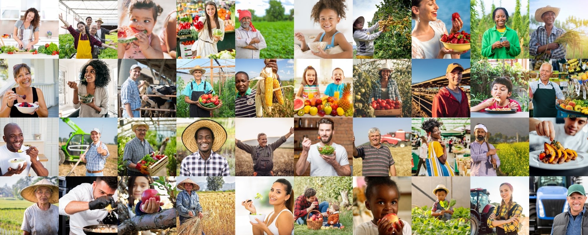 Collage of Farmlovers community members' photos.